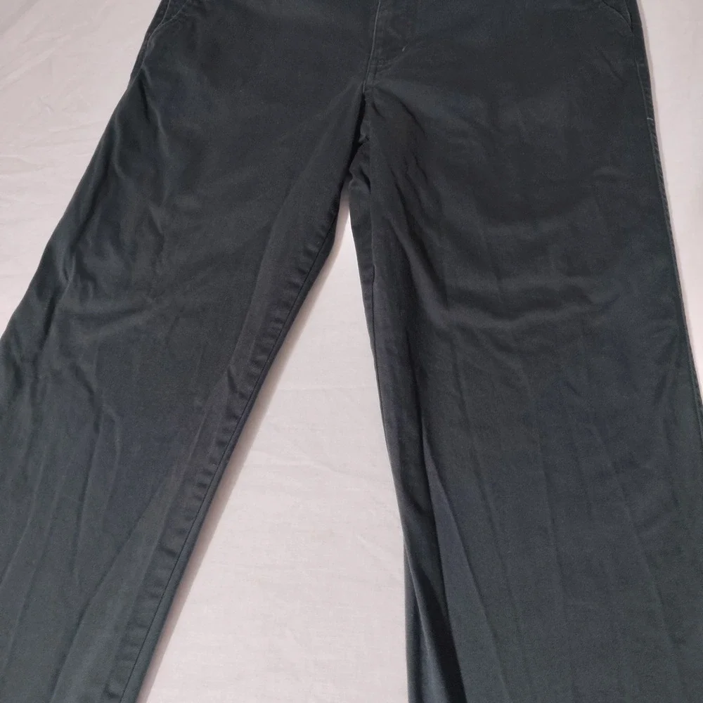 SCOTTeVEST Mens Black Cotton Blend Travel Chino Pants 32x34 (32x32 Actual)